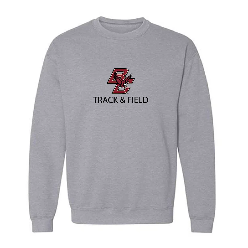 Boston College - NCAA Women's Track & Field : Yaroslava Yalysovetska - Classic Shersey Crewneck Sweatshirt Hoodie with Monochrome Minimalist Simple Boston College - NCAA Women's Track & Field : Yaroslava Yalysovetska - Classic Shersey Crewneck Sweatshirt Hoodie with Monochrome Minimalist Simple