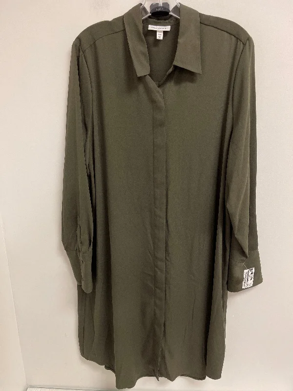 Dress Casual Midi By Prologue In Green, Size: 2x Tunics Chinos classic