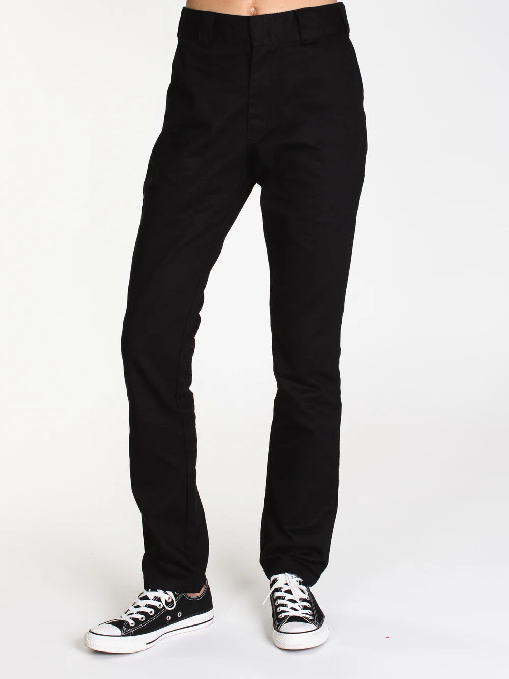 DICKIES MID RISE WOMEN PANTS STRAIGHT LEG Relaxed Lounge Trousers