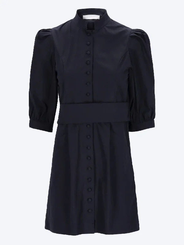 Dress amoako-dress short popelin Tunics Bridal satin