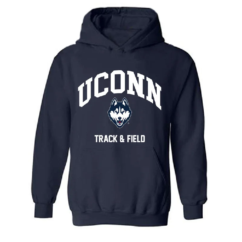 UConn - NCAA Women's Track & Field : Ally McCarthy - Classic Shersey Hooded Sweatshirt Hoodie with Sequins Glamorous Eye-catching