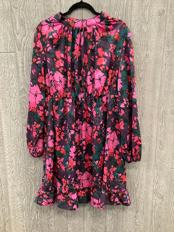 Dress Casual Midi By Shein In Floral Print, Size: 2x Tunics Cozy comfortable