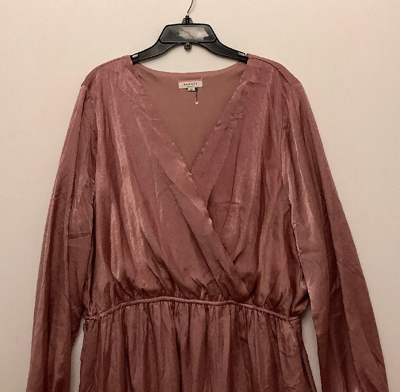 Dress Party Short By Andree By Unit In Pink, Size: 3x A-Line Day Work