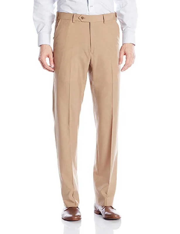 Palm Beach Wool/Poly Camel Flat Front Expander Pant Comfortable Denim Leggings