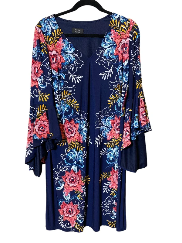 Dress Casual Midi By Msk In Navy, Size: 1x Tunic Top Casual