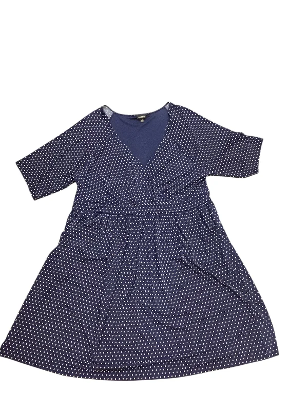 Dress Casual Midi By Torrid In Blue & White, Size: 4x Tunics Recommended stylist