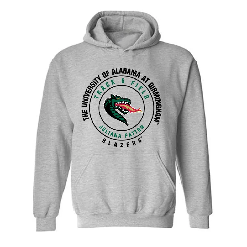 UAB - NCAA Women's Track & Field : Juliana Patton - Classic Fashion Shersey Hooded Sweatshirt Hoodie with Toggle Buttons Decorative Unique UAB - NCAA Women's Track & Field : Juliana Patton - Classic Fashion Shersey Hooded Sweatshirt Hoodie with Toggle Buttons Decorative Unique