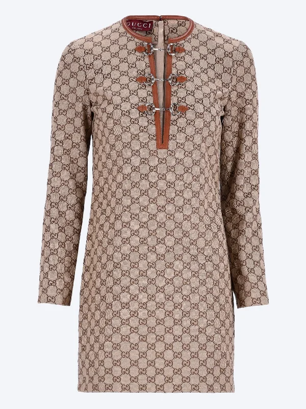 Gg canvas horsebit dress Tunics Evening elegant