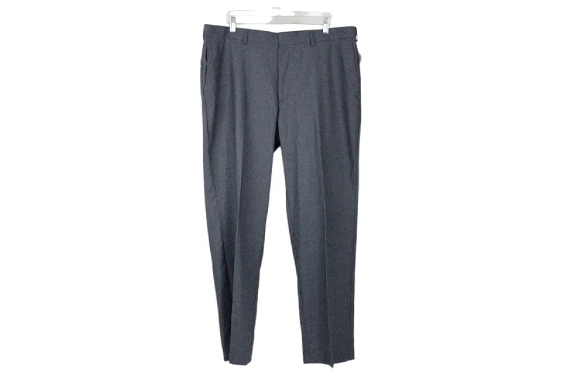 NEW Perry Ellis Portfolio Gray Dress Pants | 38X32 Comfortable Fleece Pants