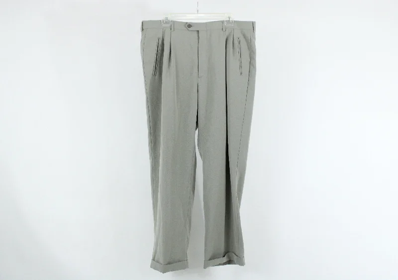 Haggar Comfort Equipped Green Pants | 38X30 Comfy Athletic Pants
