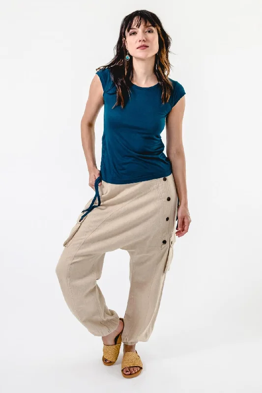 Drop Crotch Pants Lightweight Jogger Pants