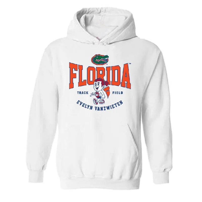 Florida - NCAA Women's Track & Field : Evelyn VanZwieten - Fashion Shersey Hooded Sweatshirt Hoodie with Snap Buttons Easy Quick Florida - NCAA Women's Track & Field : Evelyn VanZwieten - Fashion Shersey Hooded Sweatshirt Hoodie with Snap Buttons Easy Quick