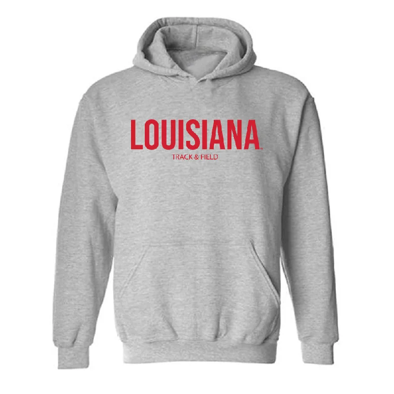 Louisiana - NCAA Women's Track & Field : Chloe Crowell - Classic Shersey Hooded Sweatshirt Hoodie with Contrast Stitching Detailed Premium Louisiana - NCAA Women's Track & Field : Chloe Crowell - Classic Shersey Hooded Sweatshirt Hoodie with Contrast Stitching Detailed Premium