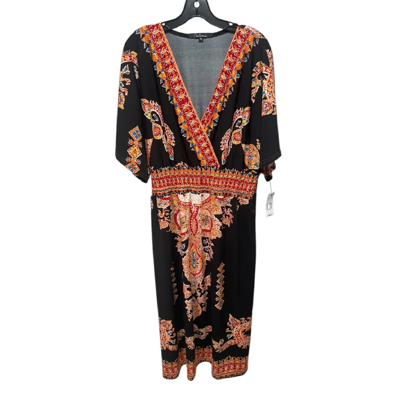 Dress Casual Maxi By Calessa In Multi-colored, Size: 2x Tunics Trendy modern