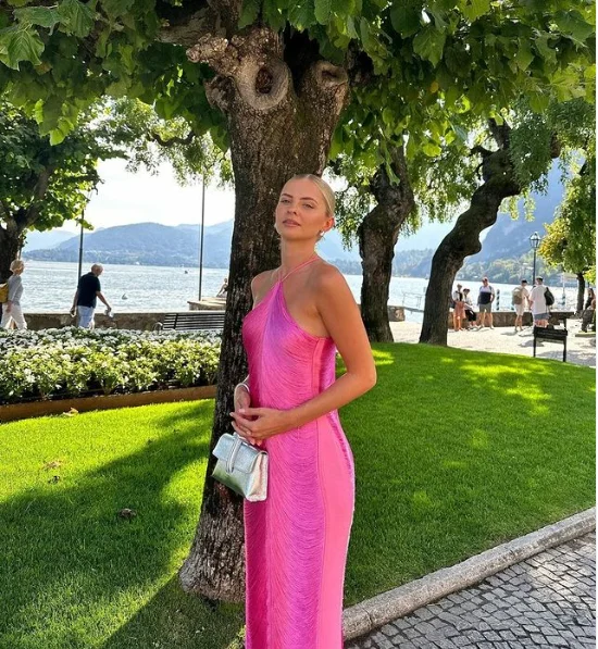 Hot Pink Halter Open Back Chic Long Party Dress, DP2191 Tunics Timeless classic