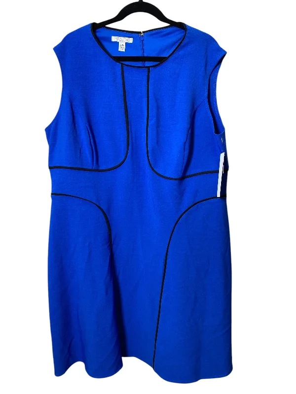 Dress Casual Midi By London Style In Blue, Size: 2x Casual Short Summer