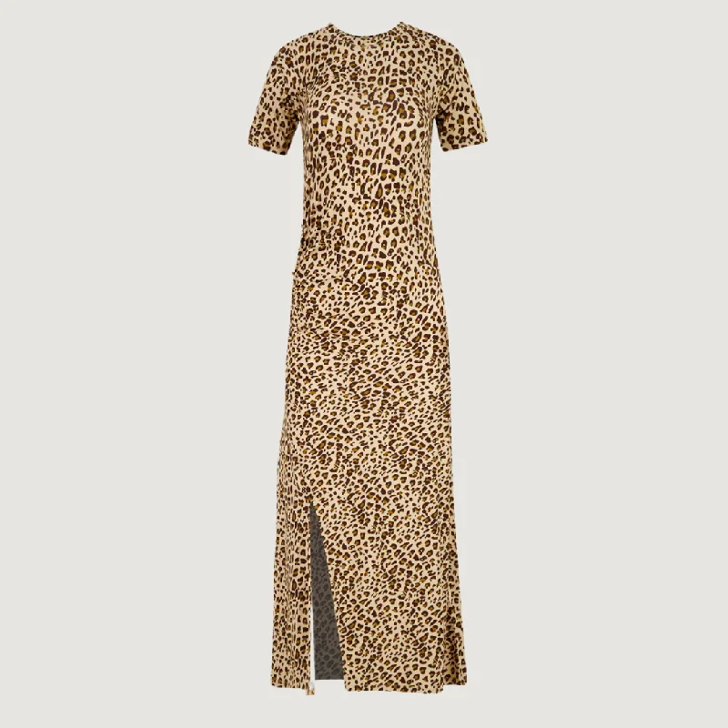 Leopard Psichari Dress (Leopard Print) Tunics Mesh breathable