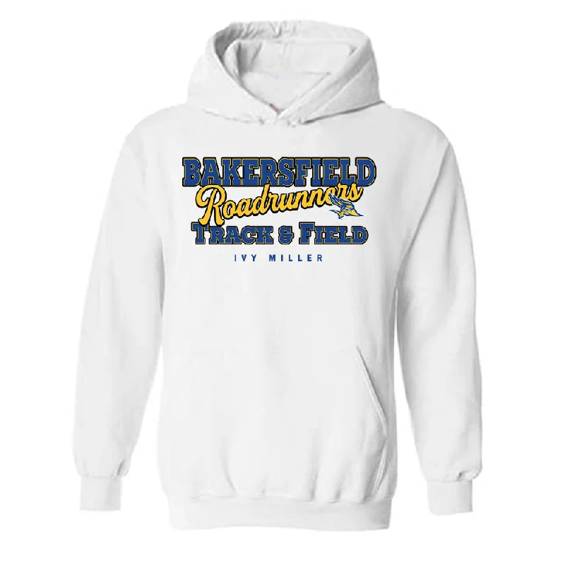 CSU Bakersfield - NCAA Women's Track & Field : Ivy Miller - Classic Fashion Shersey Hooded Sweatshirt Hoodie with Gradient Ombre Colorful CSU Bakersfield - NCAA Women's Track & Field : Ivy Miller - Classic Fashion Shersey Hooded Sweatshirt Hoodie with Gradient Ombre Colorful