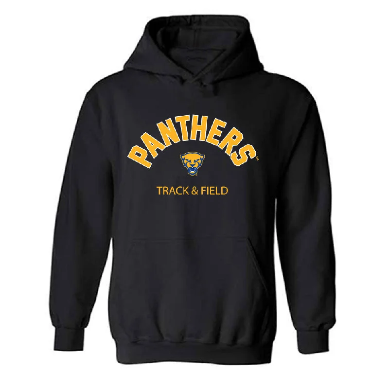 Pittsburgh - NCAA Women's Track & Field : Hailey Kravetz - Classic Fashion Shersey Hooded Sweatshirt Hoodie with Hem Lace Feminine Delicate Pittsburgh - NCAA Women's Track & Field : Hailey Kravetz - Classic Fashion Shersey Hooded Sweatshirt Hoodie with Hem Lace Feminine Delicate