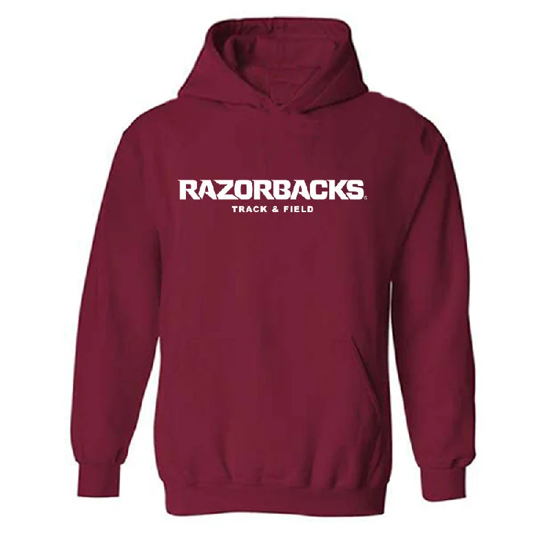 Arkansas - NCAA Women's Track & Field : Rae-Anne Serville - Classic Shersey Hooded Sweatshirt Hoodie with Emblem Brand Identity Arkansas - NCAA Women's Track & Field : Rae-Anne Serville - Classic Shersey Hooded Sweatshirt Hoodie with Emblem Brand Identity