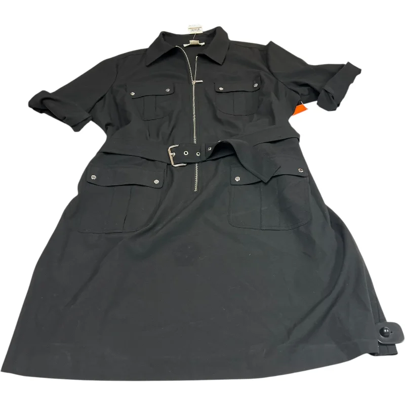 Dress Casual Midi By Michael By Michael Kors In Black, Size: 3x Tunics Occasion special