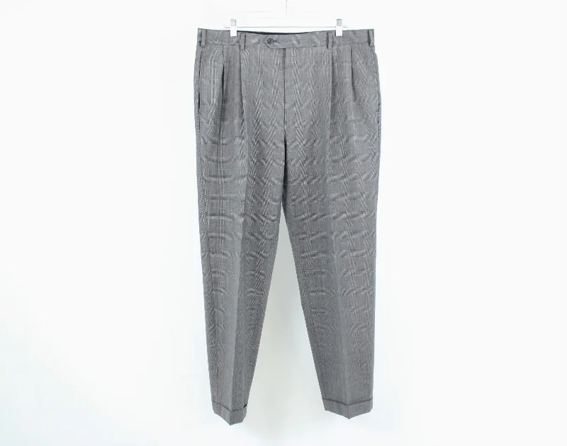 Plaid Dress Pants | 40X30 Trendy Palazzo Pants