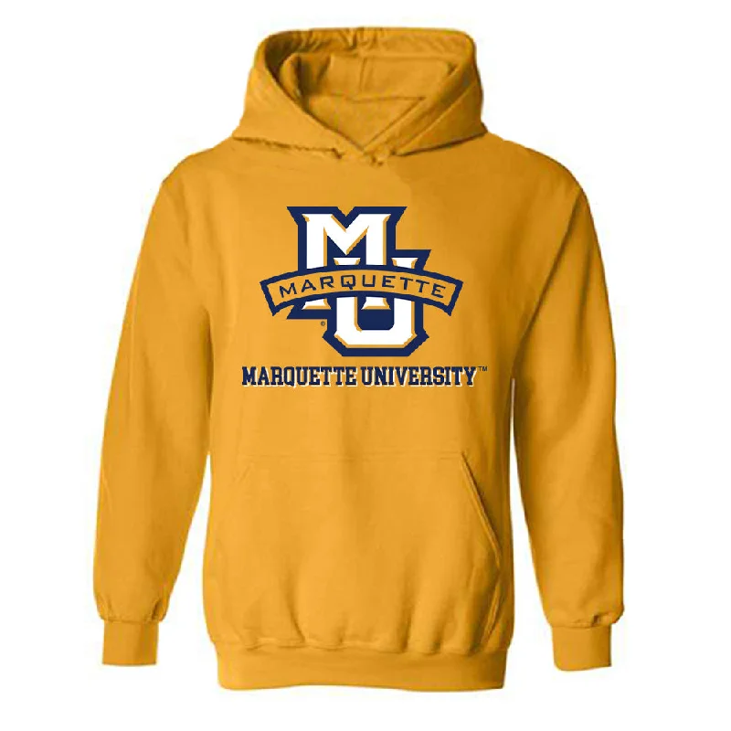 Marquette - NCAA Women's Track & Field : Allyson Broaddus - Generic Shersey Hooded Sweatshirt Hoodie with Hem Contrast Bold Stylish Marquette - NCAA Women's Track & Field : Allyson Broaddus - Generic Shersey Hooded Sweatshirt Hoodie with Hem Contrast Bold Stylish