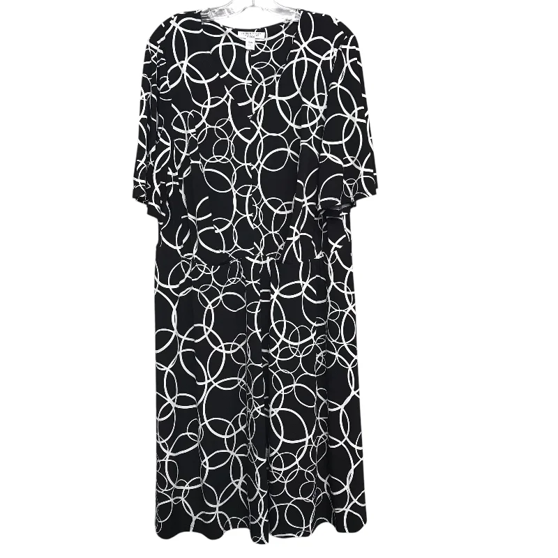 Dress Work By London Style In Black & White, Size:Xl Tunics Plaid country