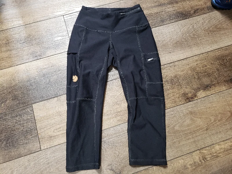 Fjallraven Abisko 3/4 length stretch hiking pants women XS Chic Wool Trousers