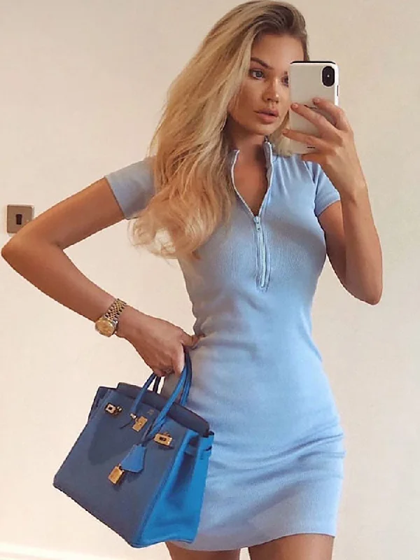 Julia Fashion - Women Sexy Party Dress Tunics Handmade artisanal