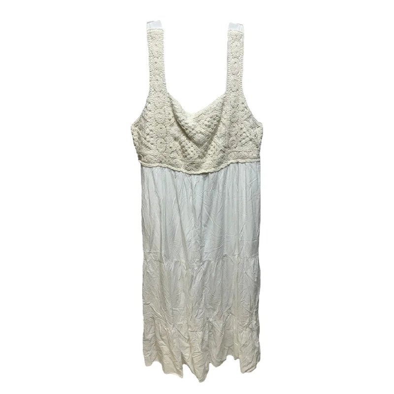 Dress Casual Midi By Heyson In White, Size: 3x Tunics Brand named