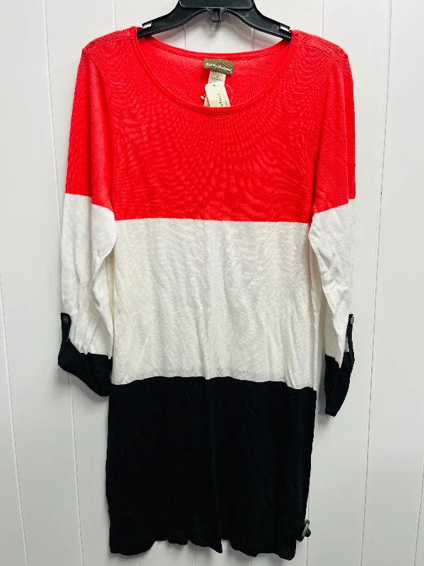 Dress Casual Short By Tommy Bahama In Black & Pink, Size: Xl Tunics Chic fashionable