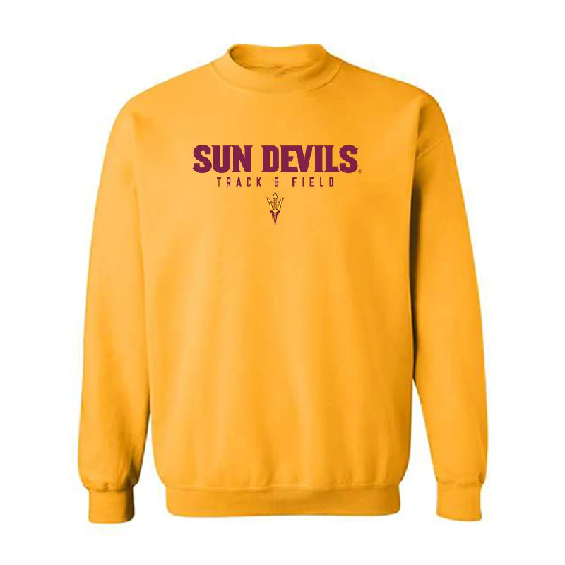 Arizona State - NCAA Women's Track & Field : Alexia Schofield - Classic Shersey Crewneck Sweatshirt Hoodie with Ribbed Hem Stretchable Secure Arizona State - NCAA Women's Track & Field : Alexia Schofield - Classic Shersey Crewneck Sweatshirt Hoodie with Ribbed Hem Stretchable Secure