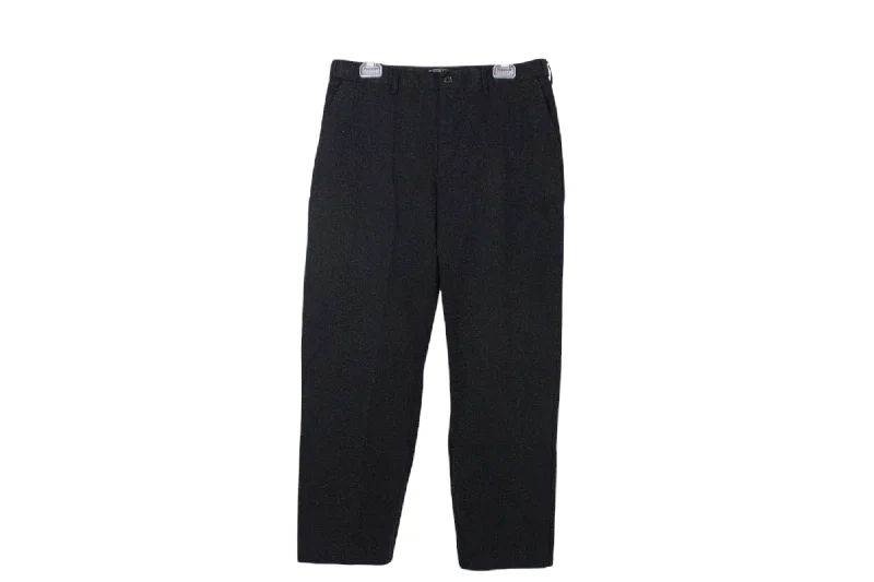 Architect Black Cotton Pants | 34X29 Cozy Fitted Pants