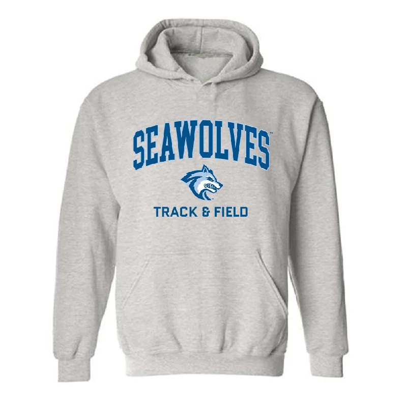 SSU - NCAA Women's Track & Field : Tesa Liufau - Classic Fashion Shersey Hooded Sweatshirt Hoodie with Button Placket Classic Preppy SSU - NCAA Women's Track & Field : Tesa Liufau - Classic Fashion Shersey Hooded Sweatshirt Hoodie with Button Placket Classic Preppy