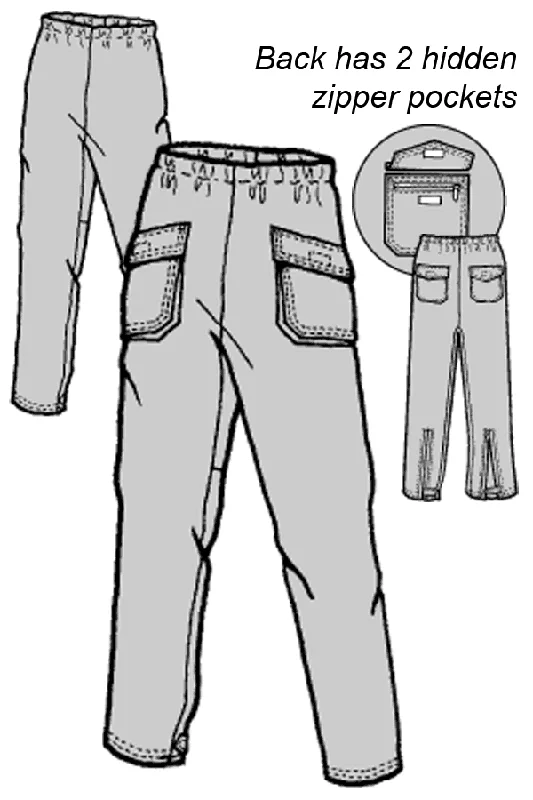 Adult’s Fish Lake Cargo Rain Pants Pattern - 523 - The Green Pepper Patterns Formal Wide-Leg Pants