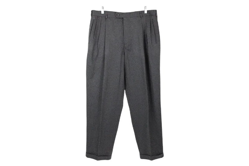 Slates Gray Dress Pants | 36X30 Chic Wool Trousers