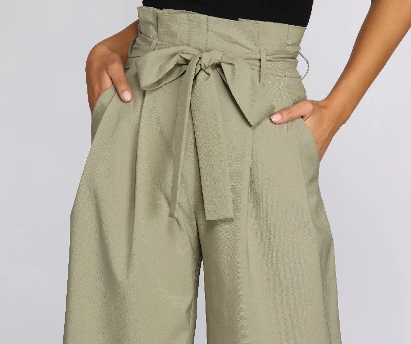 Get That Paper Bag Pants Cozy Fitted Pants
