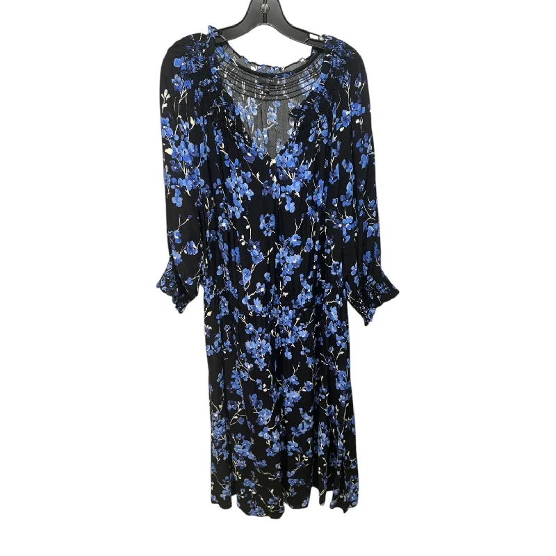 Dress Casual Maxi By Talbots In Floral Print, Size: 2x Tunics Chic fashionable