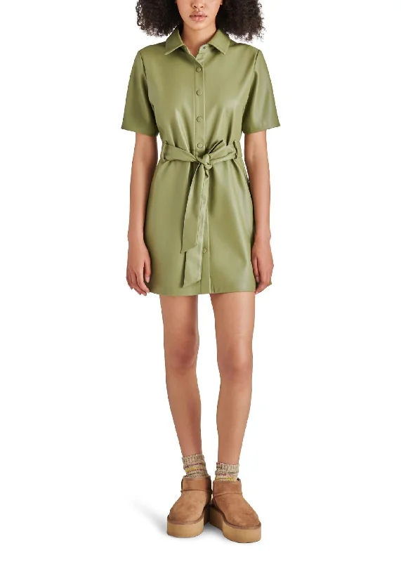 Jolene Dress In Dusty Olive Tunics Review highly