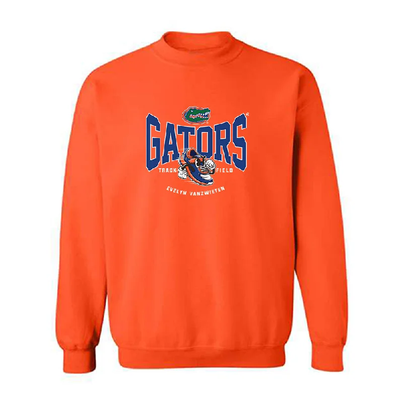 Florida - NCAA Women's Track & Field : Evelyn VanZwieten - Fashion Shersey Crewneck Sweatshirt Hoodie with Exposed Zipper Edgy Industrial Florida - NCAA Women's Track & Field : Evelyn VanZwieten - Fashion Shersey Crewneck Sweatshirt Hoodie with Exposed Zipper Edgy Industrial