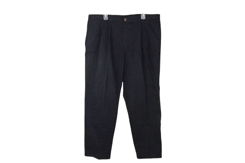 Farah Black Pants | 42X30 Modern Stretch Trousers
