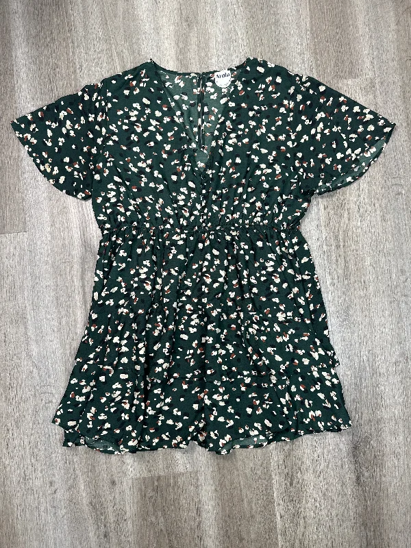 Dress Casual Short By ARULA In Green, Size: 2x Tunics Favorite customer