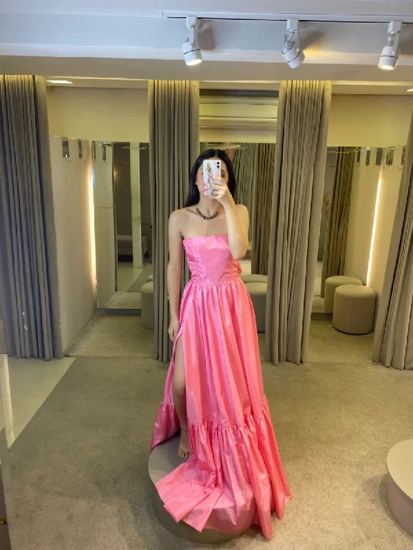 Pink Leg Slit Prom Dress,Women Sexy Elegant Party Dresses cc850 Tunics Exclusive limited Pink Leg Slit Prom Dress,Women Sexy Elegant Party Dresses cc850 Tunics Exclusive limited