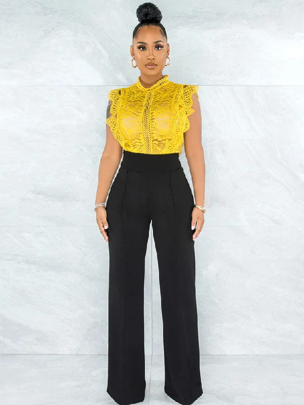 High Waist Wide Leg Long Pants Formal Dress Pants