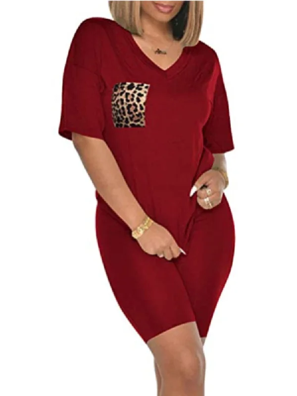 Two Piece Short Sleeve Sweatshirt Skinny Long Pants Trendy Velvet Pants