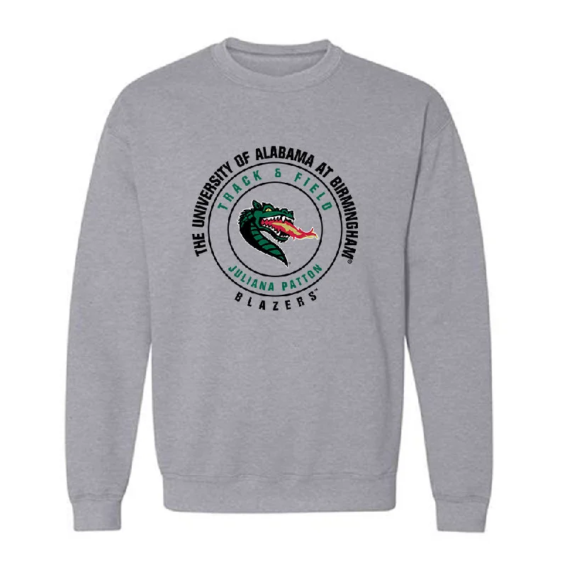 UAB - NCAA Women's Track & Field : Juliana Patton - Classic Fashion Shersey Crewneck Sweatshirt Hoodie with High-Low Hem Asymmetrical Trendy UAB - NCAA Women's Track & Field : Juliana Patton - Classic Fashion Shersey Crewneck Sweatshirt Hoodie with High-Low Hem Asymmetrical Trendy