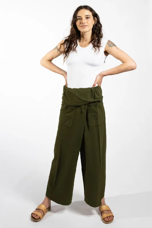 Fisherman Pants Classic Bootcut Trousers