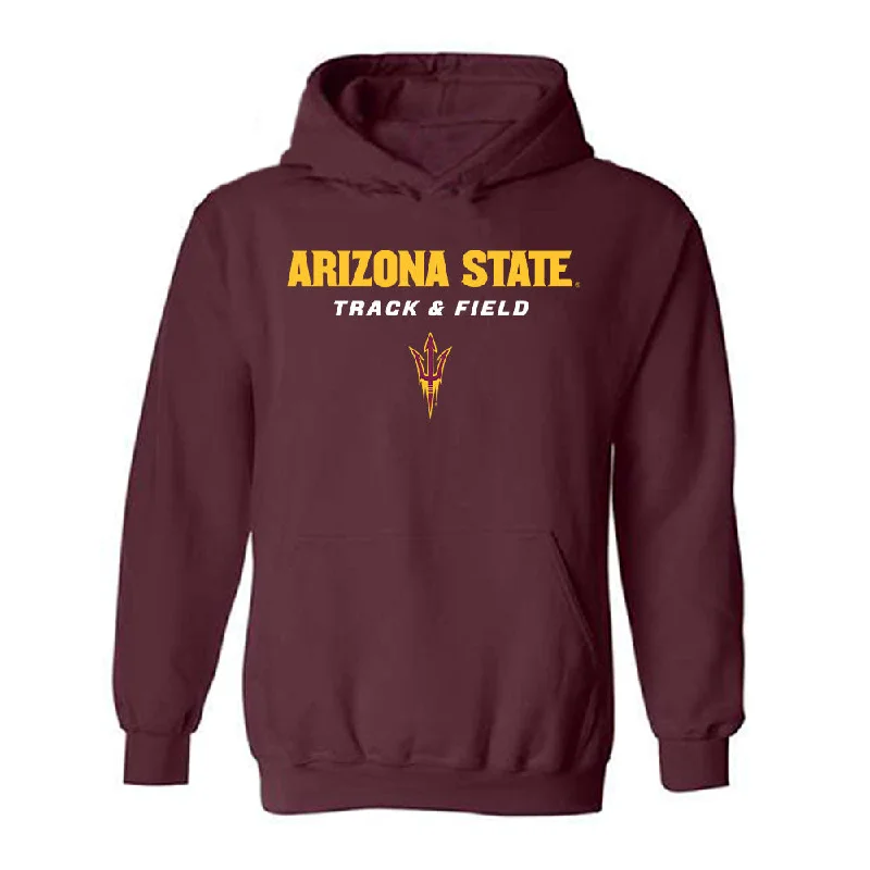 Arizona State - NCAA Women's Track & Field : Alexia Schofield - Classic Shersey Hooded Sweatshirt Hoodie Crop Top Short Trendy Arizona State - NCAA Women's Track & Field : Alexia Schofield - Classic Shersey Hooded Sweatshirt Hoodie Crop Top Short Trendy