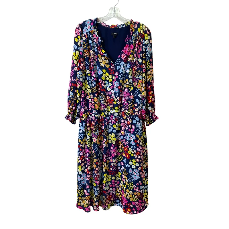 Dress Work By Talbots In Blue, Size:1X Tunics Formal black
